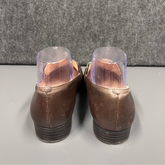 Karl Lagerfeld Cabana Brown Leather Loafers Women’s Size 8 - Picture 7 of 13